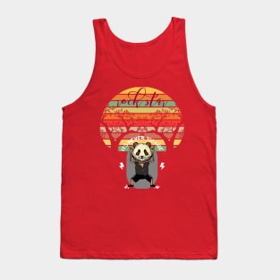 Rock Star Panda: It's Never Too Late Tank Top